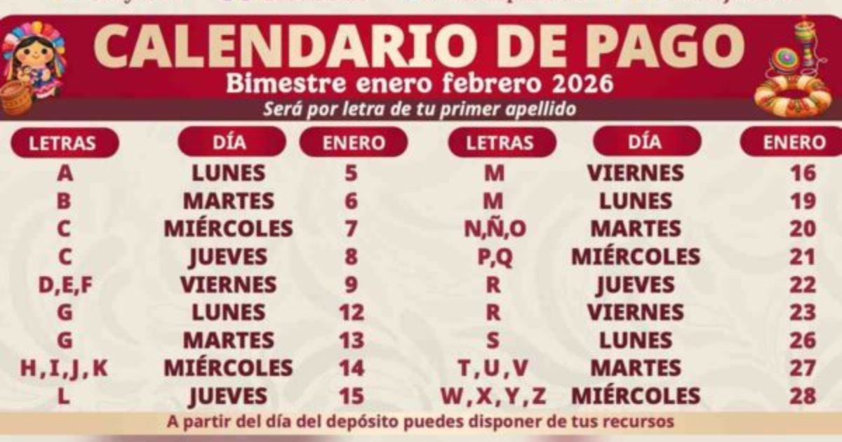 Pensión bienestar aumenta este año, te dejamos el calendario