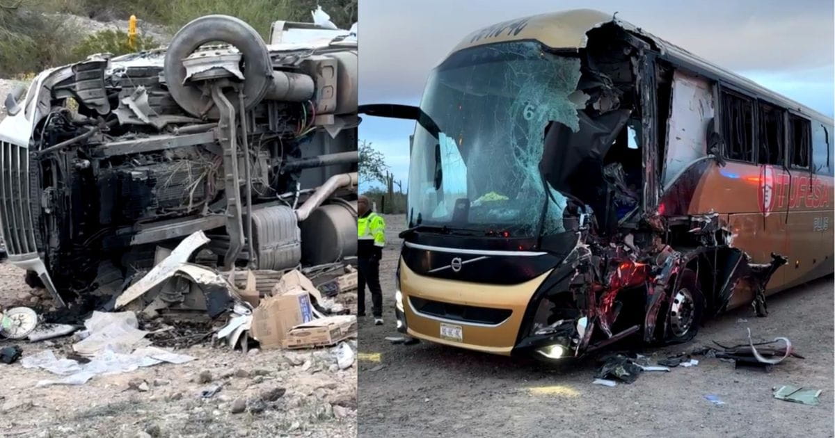 Accidente en carretera de Sonora deja a cuatro fallecidos