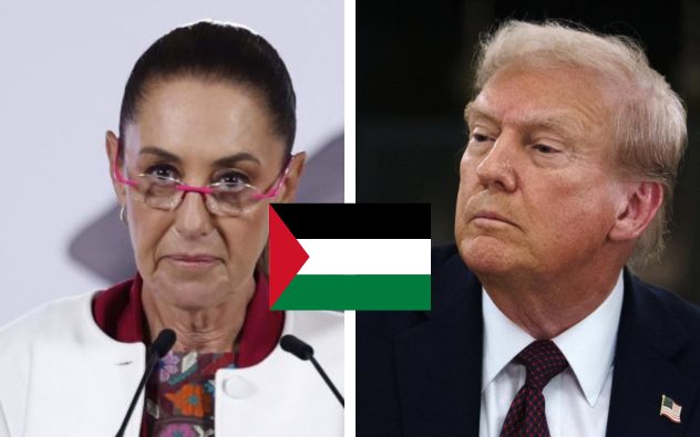 Sheinbaum rechaza a Trump en tema de palestina
