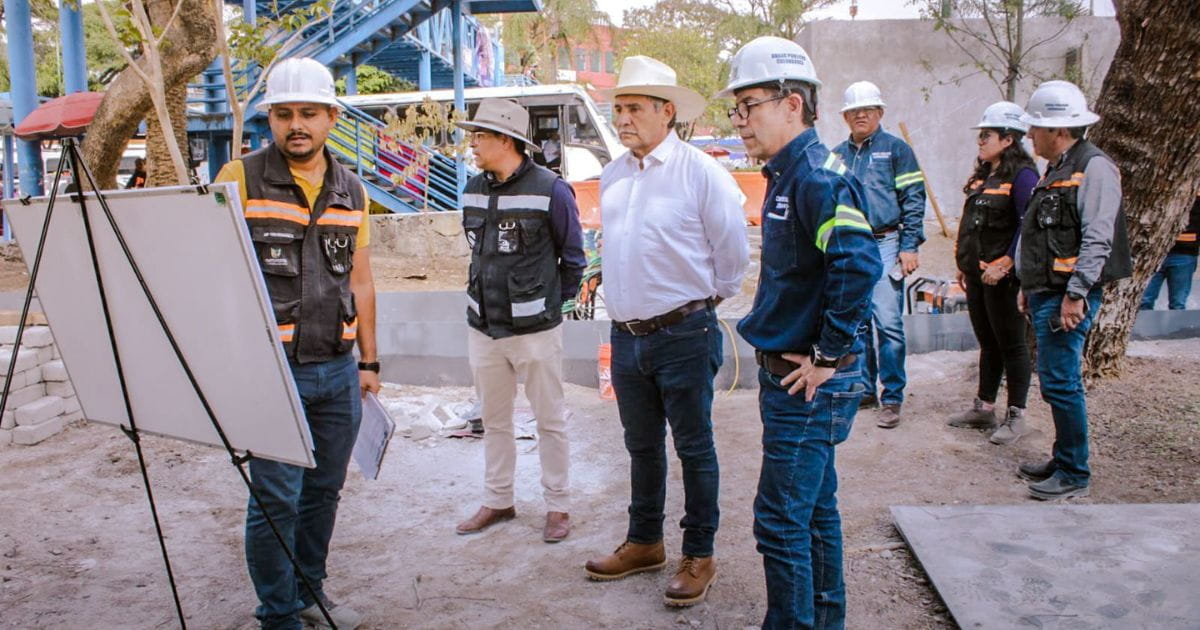 Sigue avanzando la rehabilitación de la Glorieta de la Luna