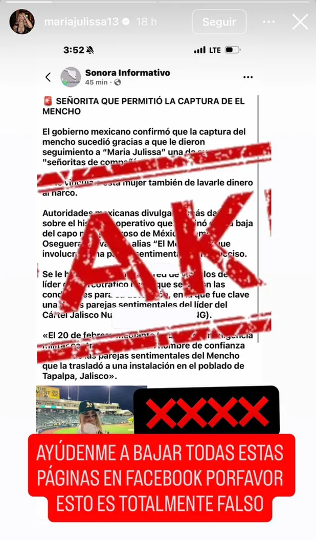 maria julissa comunicado