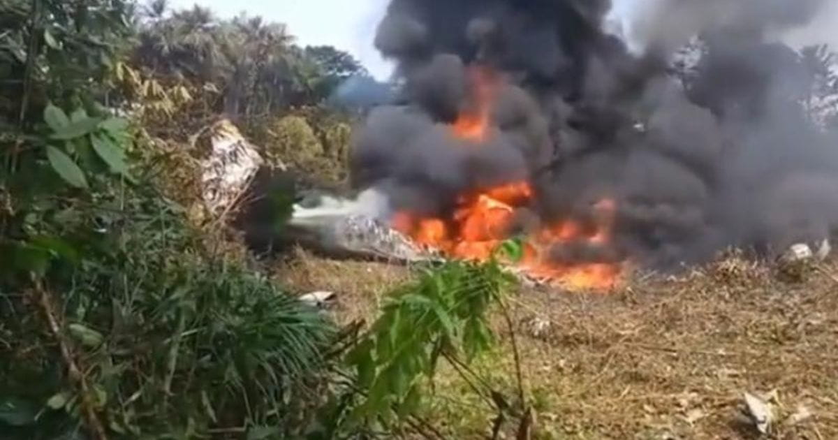 Avión Hércules de la Fuerza Aérea de Colombia sufre accidente