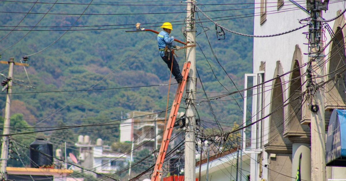 Dan mantenimiento al alumbrado en Av. Universidad