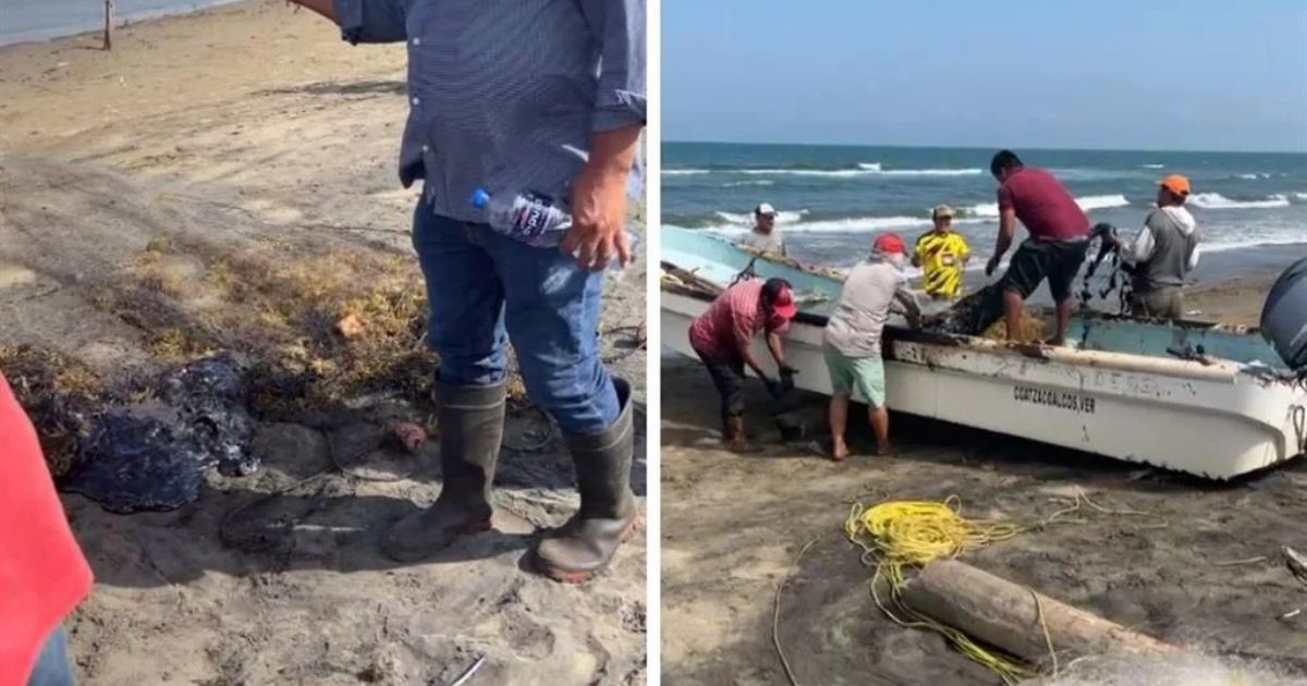 Denuncian derrame de petróleo en costas de Tabasco y Veracruz