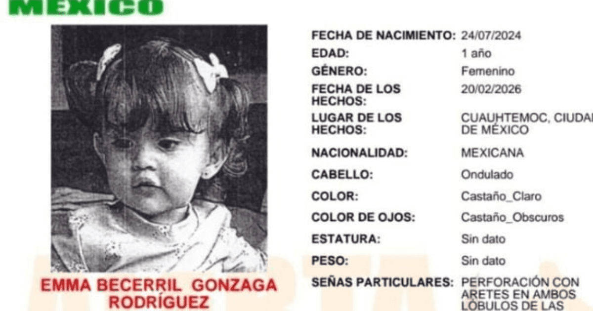Activan alerta Amber  por hija de Marianne Gonzaga