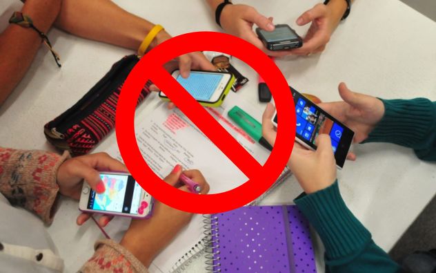 Uso de celulares en la escuela