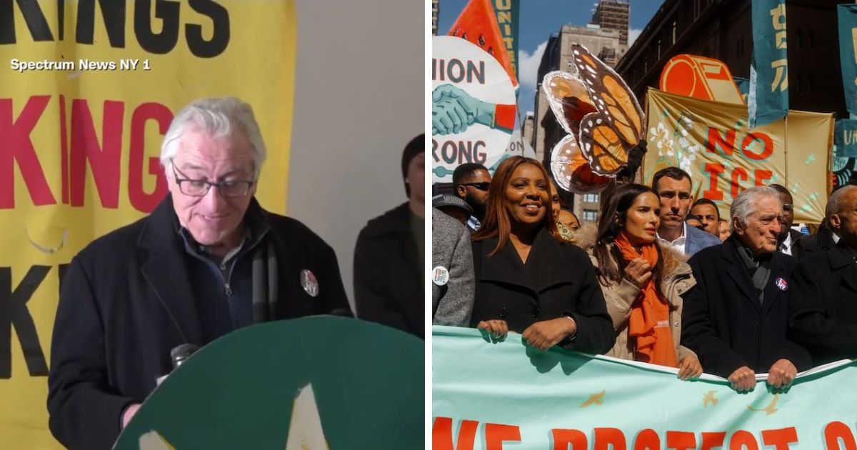 robert de niro protesta Nueva York