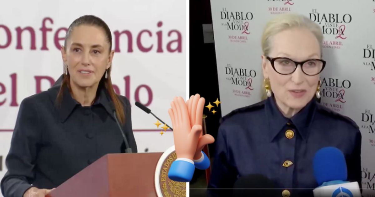 Claudia Sheinbaum y Meryl Streep