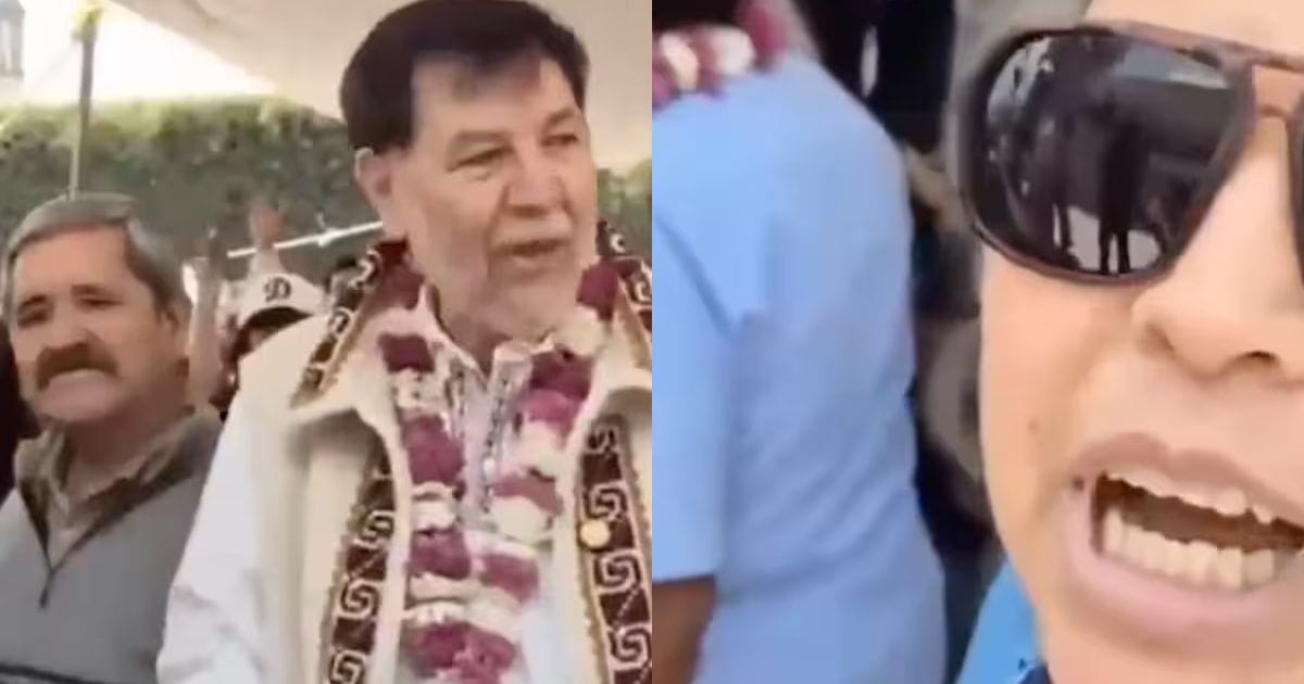 Madre buscadora confronta a Gerardo Noroña