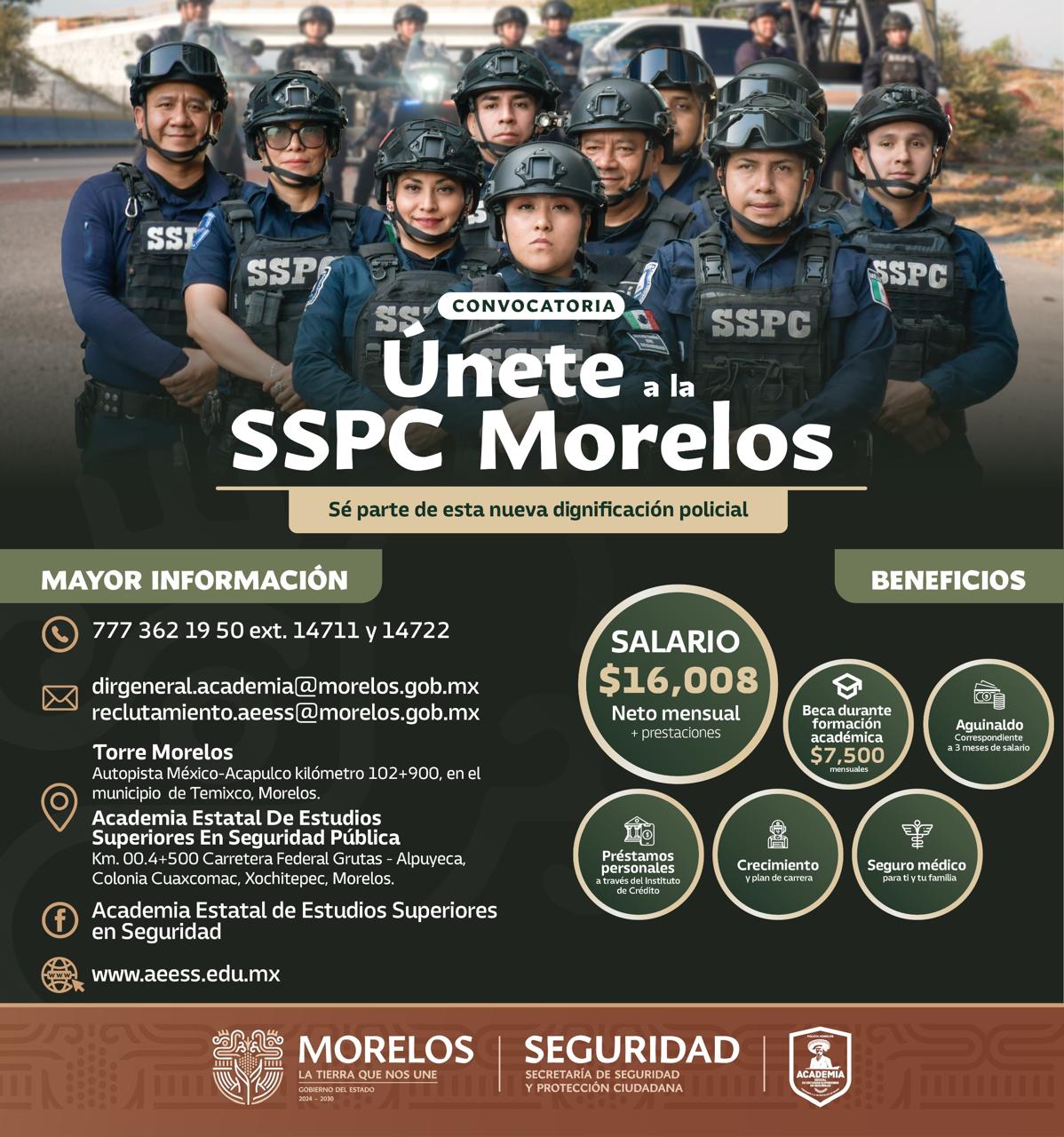 sueldo policia Morelos