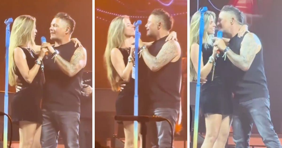 Alejandro Sanz y Stephanie Cayo