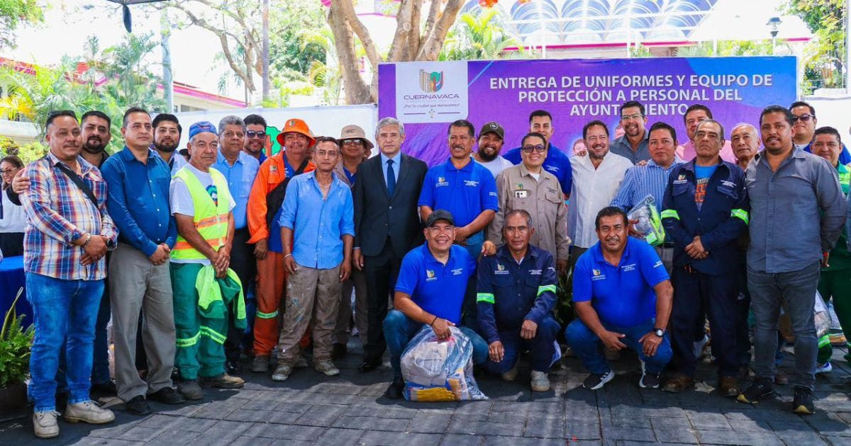 Cuernavaca invierte 5 mdp en uniformes para 700 trabajadores