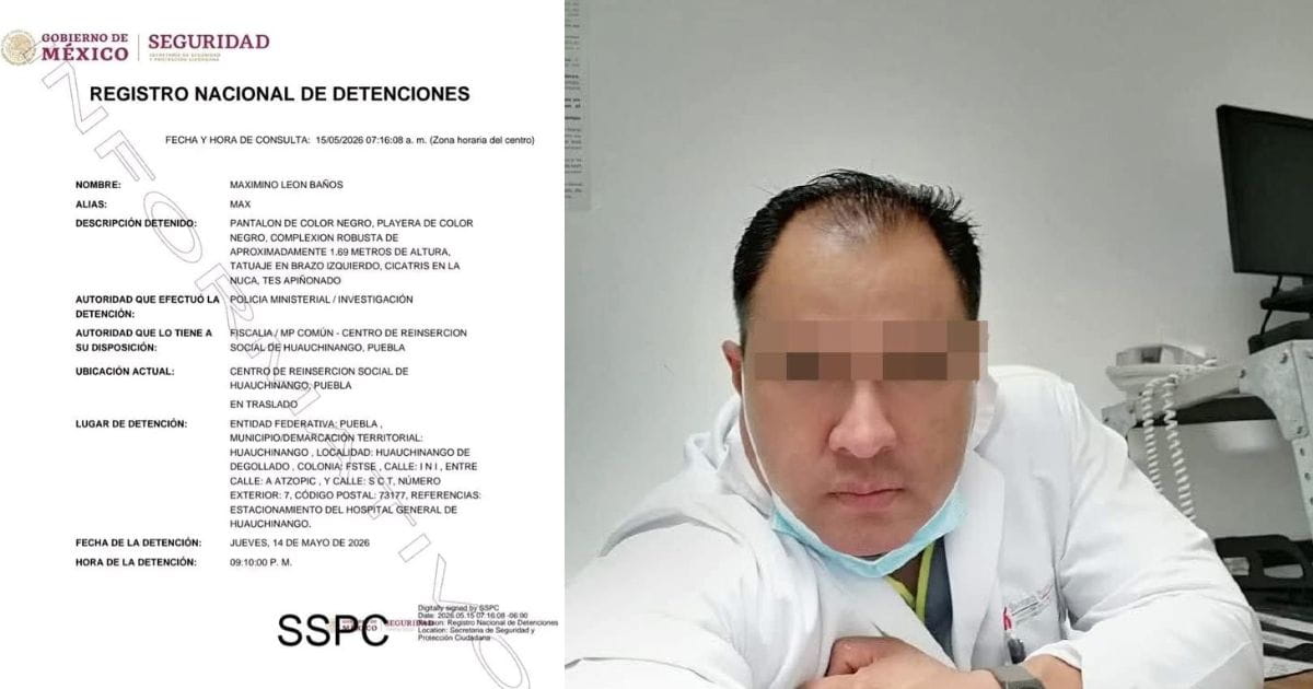 Detienen a exfuncionario de salud dentro de un hospital