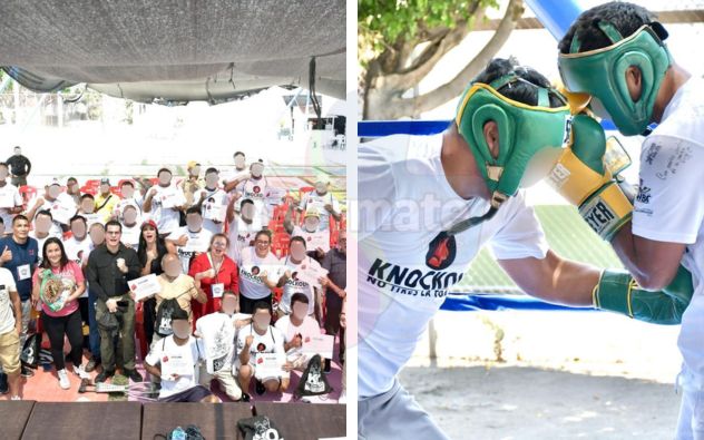 nternos del penal de Atlacholoaya participando en torneo de boxeo en Xochitepec, Morelos
