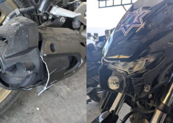 Un policía herido y patrulla dañada tras operativo en Jiutepec