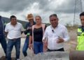 Autoridades municipales y técnicos de SICAPEZ supervisando la maquinaria de perforación del nuevo pozo de agua en Emiliano Zapata, Morelos.